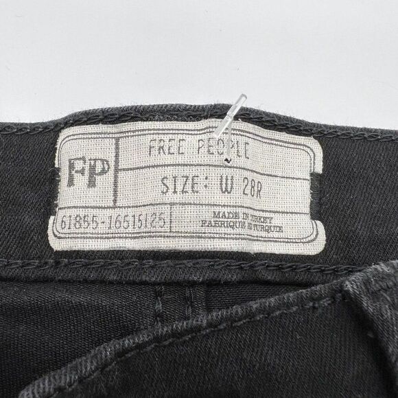 Free People Black Skinny Leg Jeggings Size 28R - Picture 3 of 4